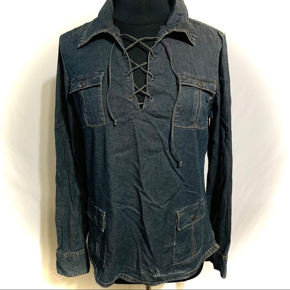 DKNY Jeans dark denim shirt